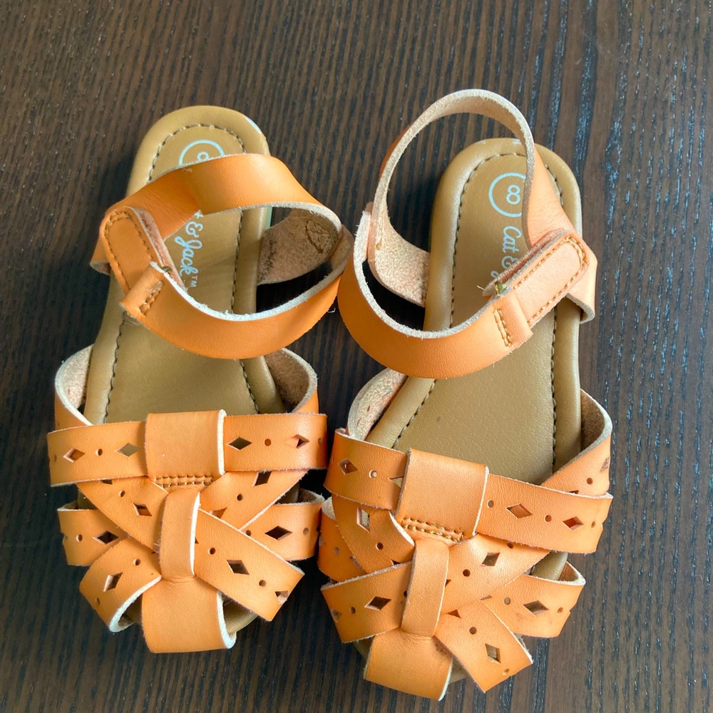 Cat & Jack Toddler Size 8 Brown Sandals